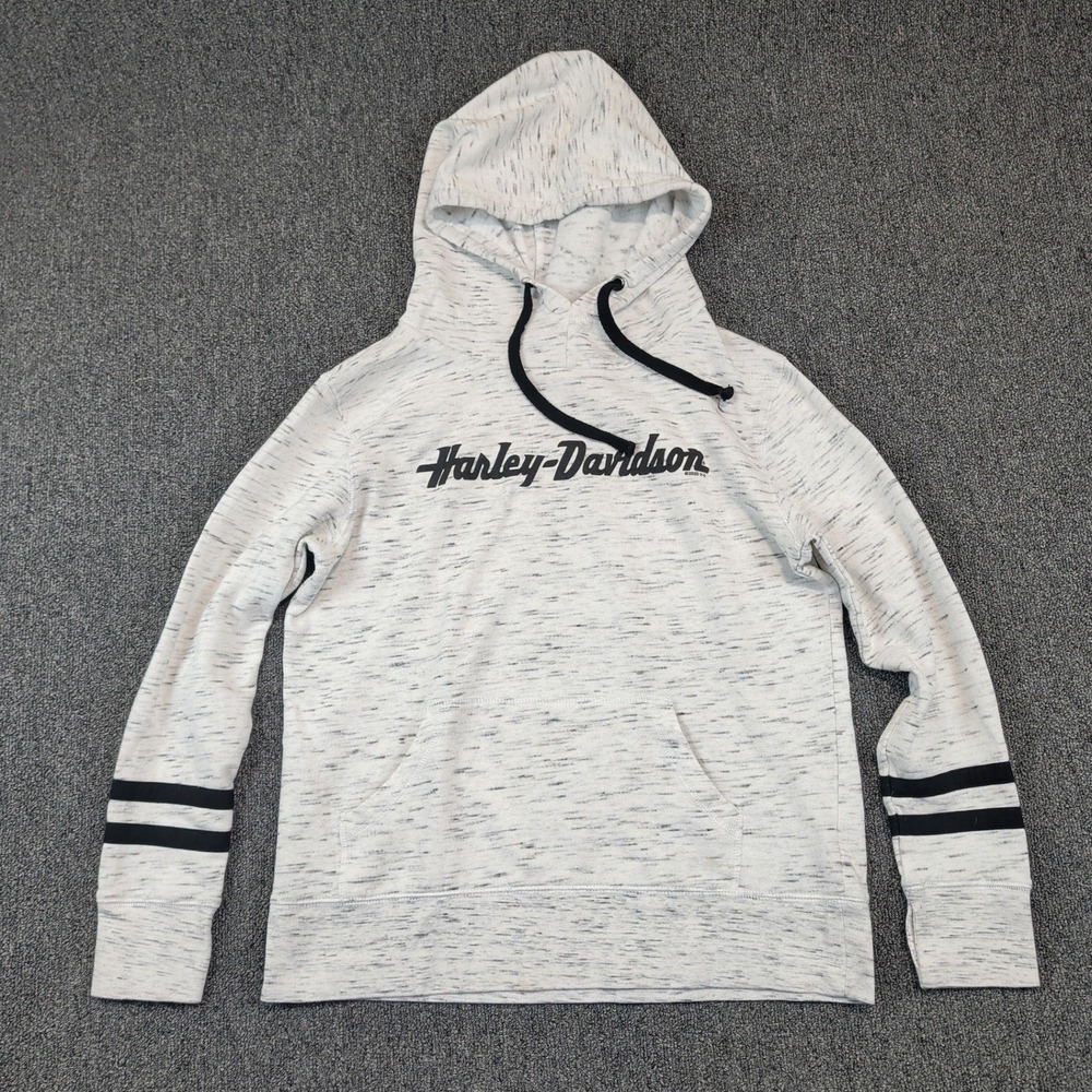 Harley-Davidson 2017 Kingwood‎ Texas Space Dye Hoodie Medium Grey Biker Hooded